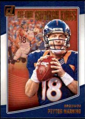 Peyton Manning Football Cards 2018 Donruss All-Time Gridiron Kings