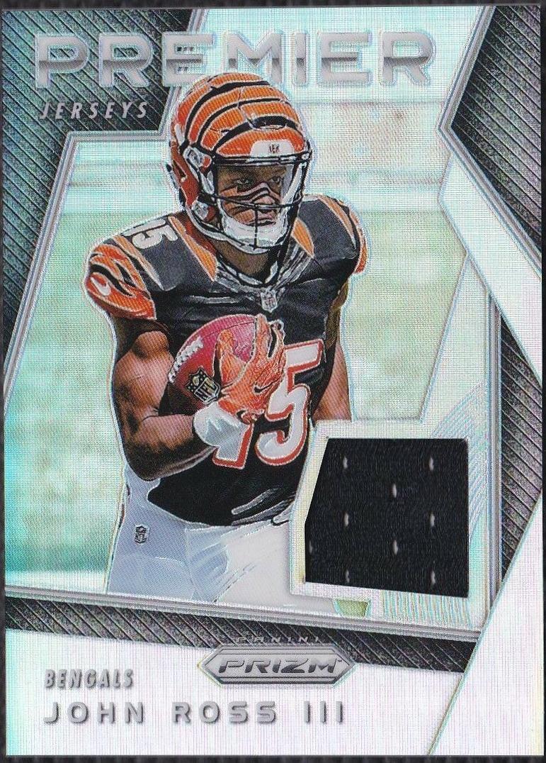 John Ross III #14 Football Cards 2017 Panini Prizm Premier Jersey