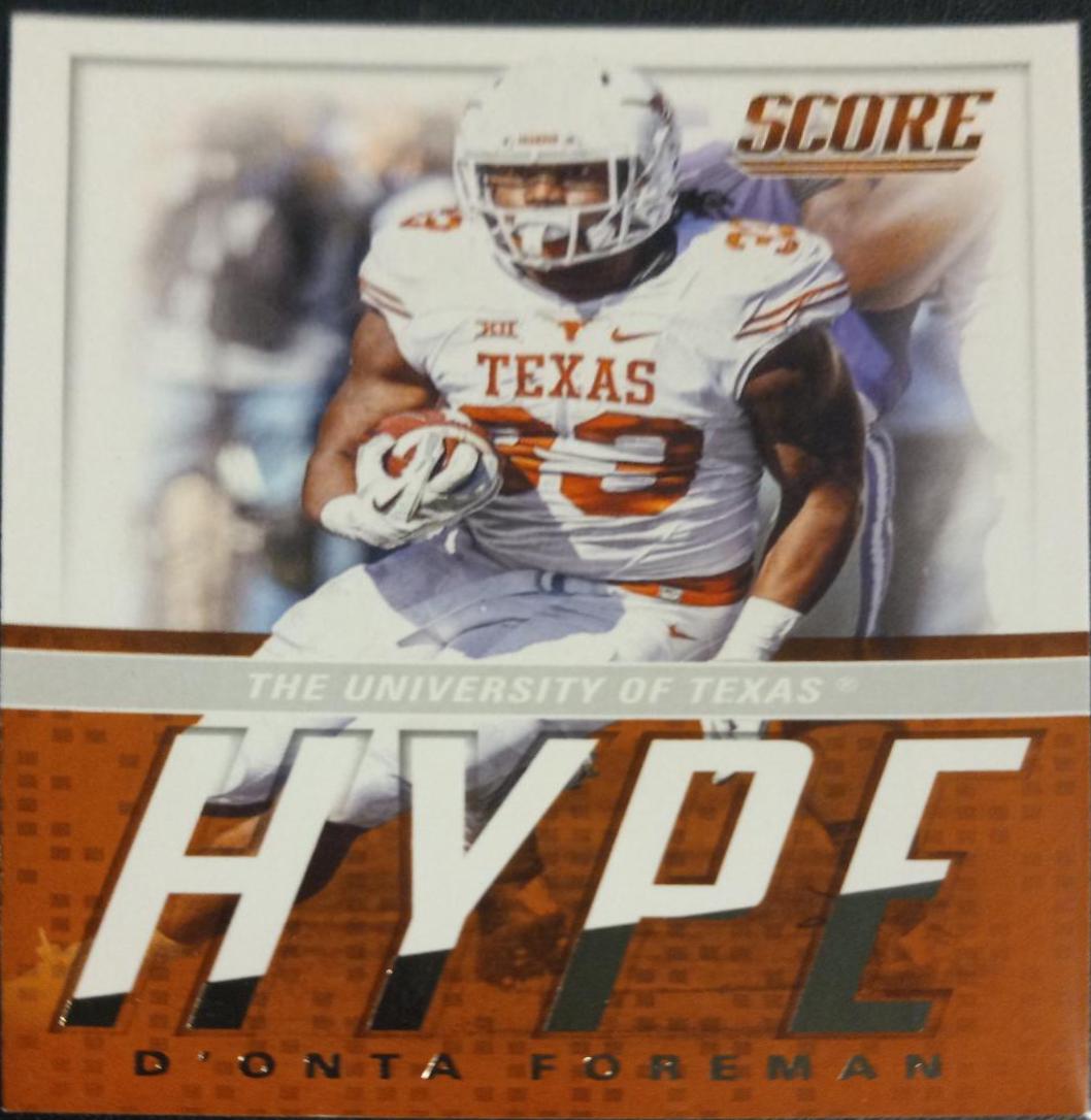 D'Onta Foreman #2 Football Cards 2017 Panini Score Hype