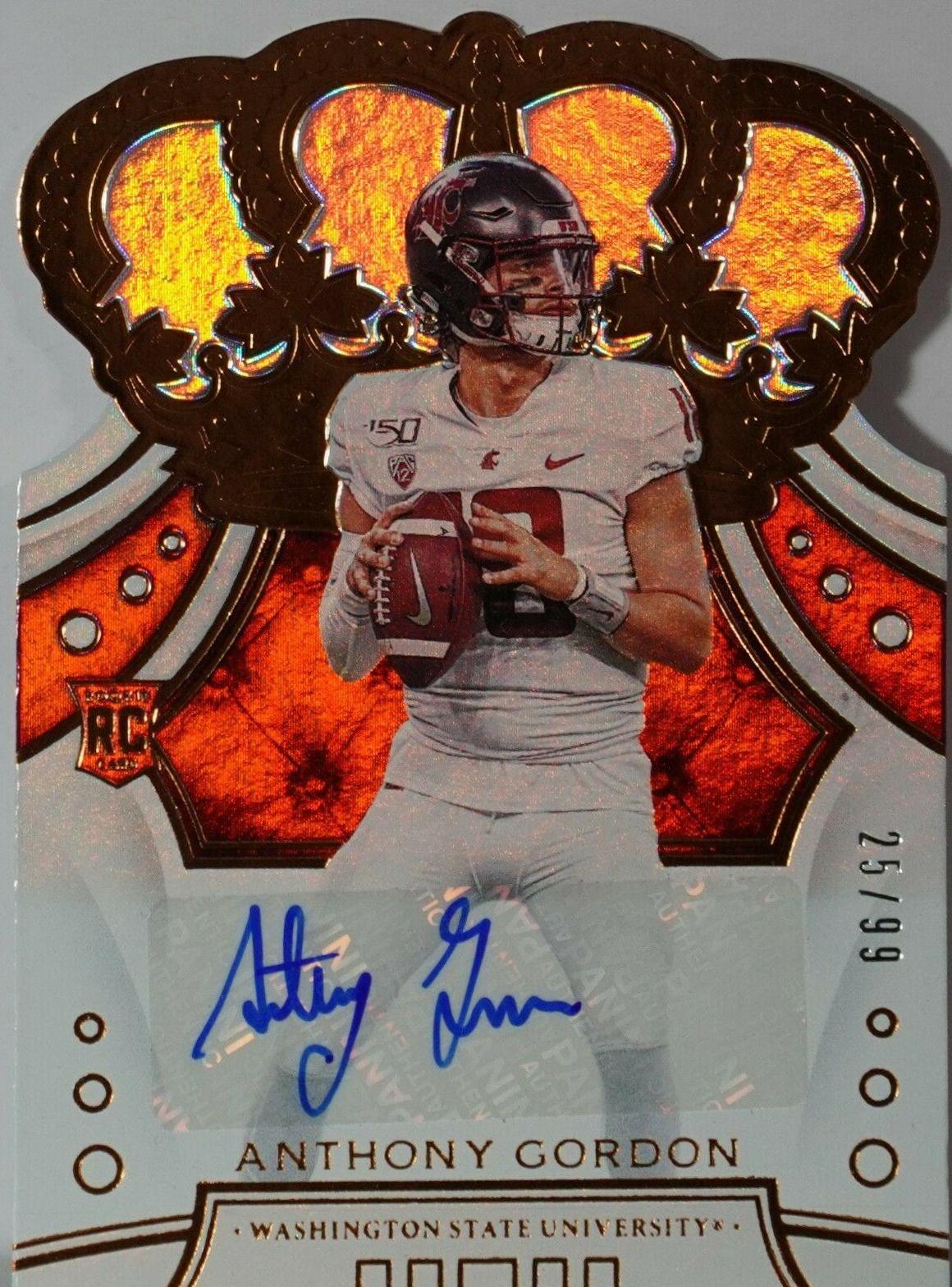 Anthony Gordon #78 2020 Panini Chronicles Draft Picks Crown Royale Football