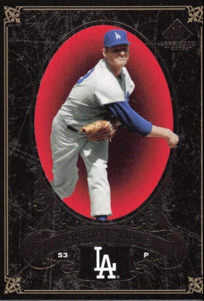 Don Drysdale Baseball Cards 2007 SP Legendary Cuts