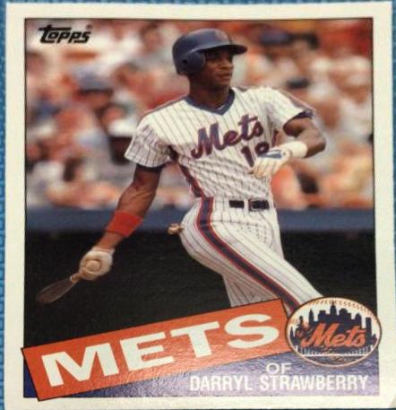 Darryl Strawberry #30 Baseball Cards 1985 Topps Super