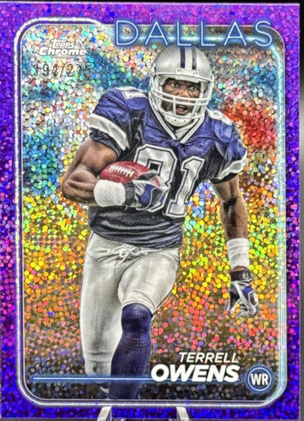 Terrell Owens [Purple Speckle Refractor] #54