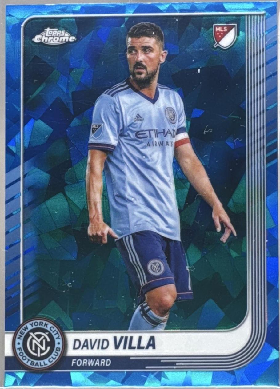 David Villa #7 2025 Topps Chrome Sapphire MLS