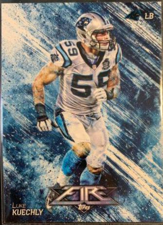 Luke Kuechly #2 Football Cards 2014 Topps Fire