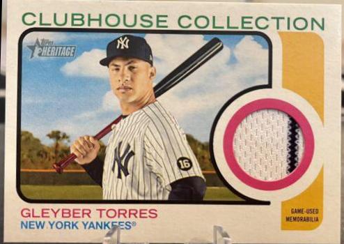 Gleyber Torres #CC-GT 2022 Topps Heritage Baseball Clubhouse Collection Relics