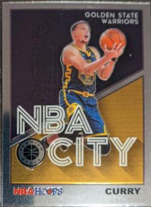 Stephen Curry #2 Basketball Cards 2019 Panini Hoops Premium Stock NBA City