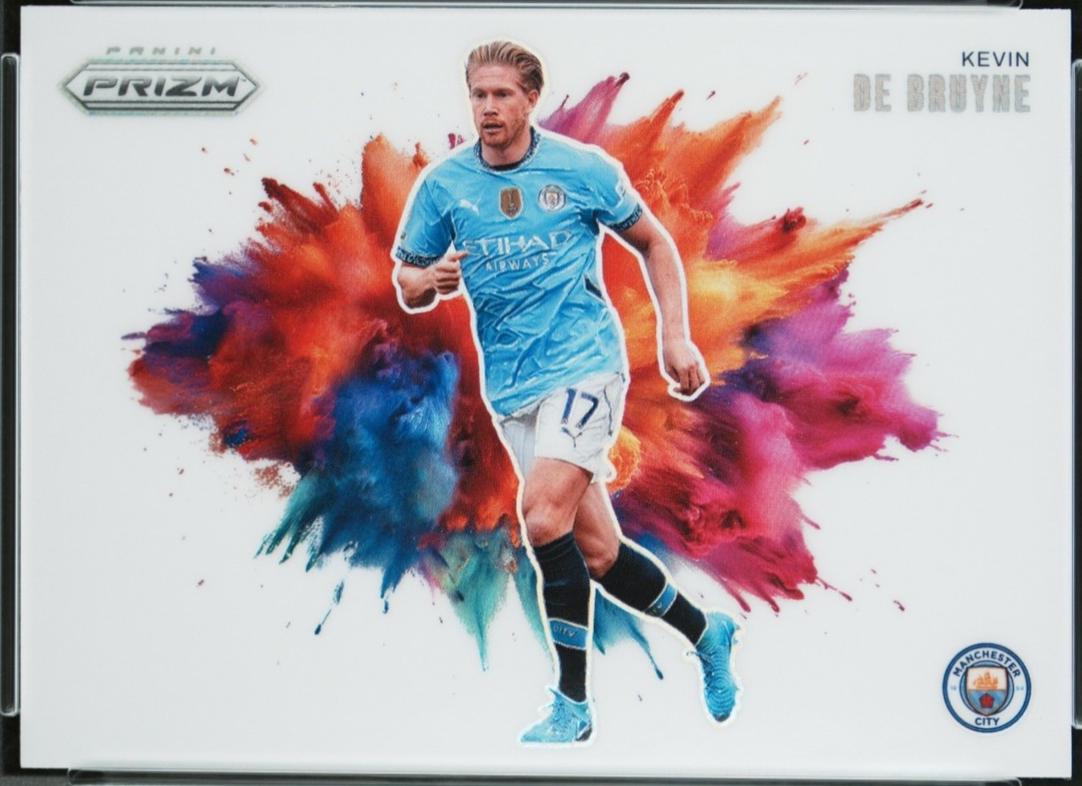 Kevin De Bruyne #8 2024 Panini Prizm Premier League Color Blast