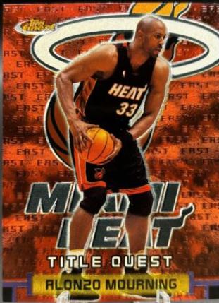 Alonzo Mourning #TQ2 Basketball Cards 2000 Finest Title Quest