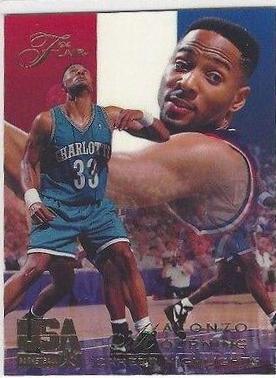 Alonzo Mourning #66 Basketball Cards 1994 Flair USA