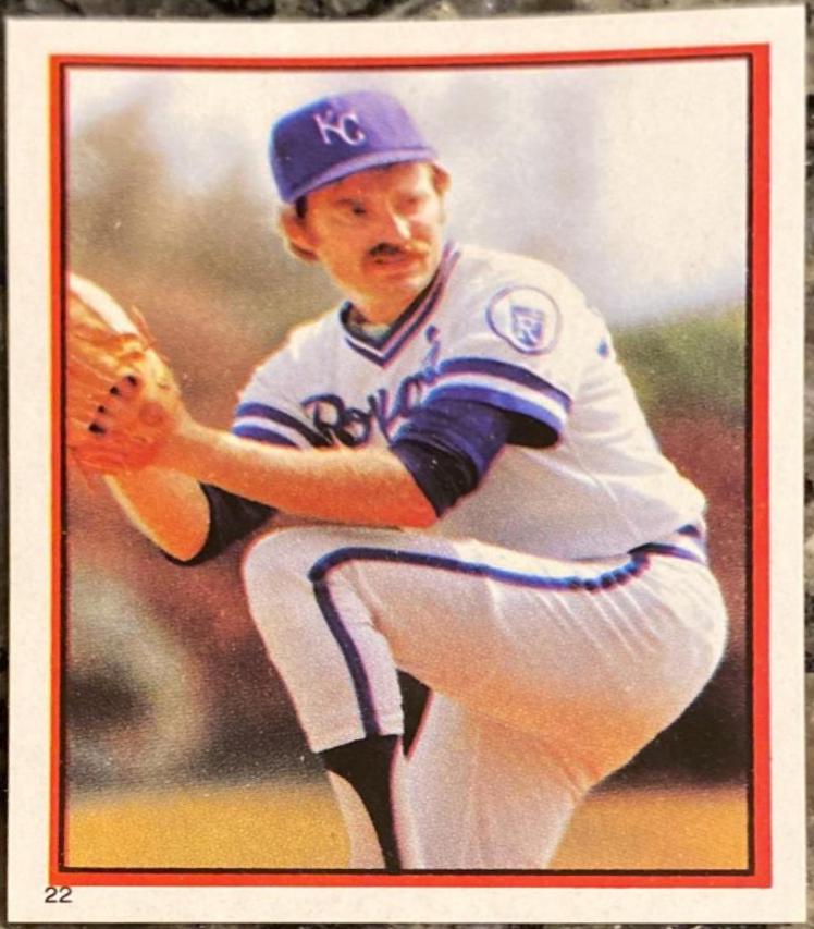 Dan Quisenberry #22 Baseball Cards 1983 Topps Stickers