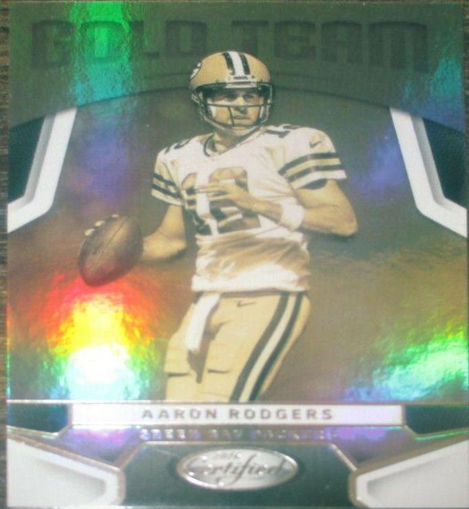 Aaron Rodgers #4 Football Cards 2016 Panini Certified Gold Team