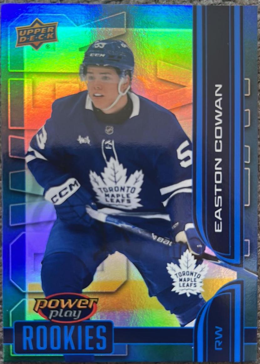 Easton Cowan #PY-14 2025 Upper Deck Extended Series Power Play Hockey