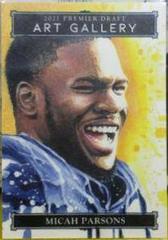 Micah Parsons #AG-5 Football Cards 2021 Sage Premier Draft Art Gallery Prices