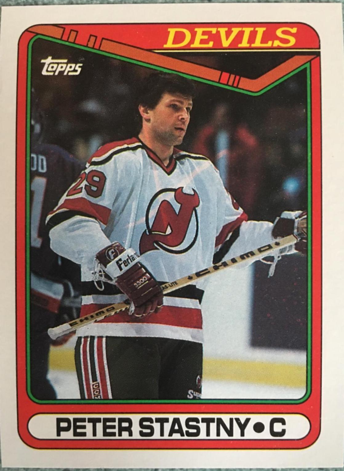 Peter Stastny #334 Hockey Cards 1990 Topps