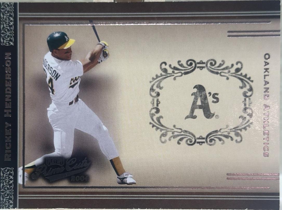 Rickey Henderson #44 2004 Playoff Prime Cuts Baseball