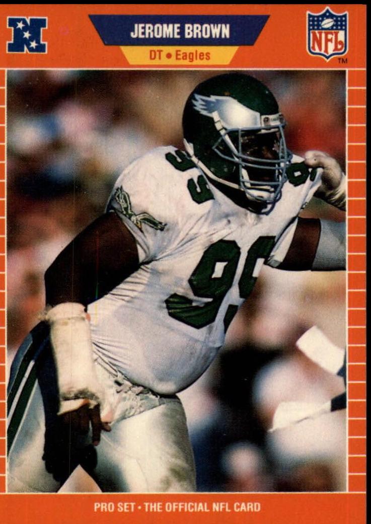 Jerome Brown #312 Football Cards 1989 Pro Set