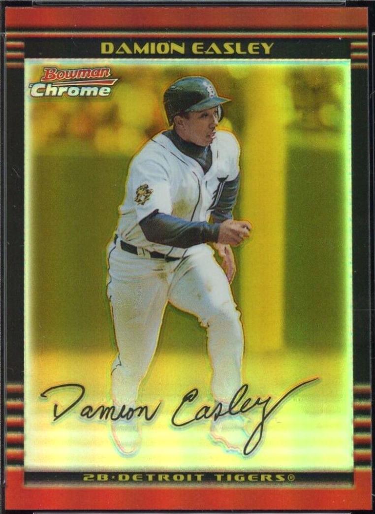 Damion Easley #43 2002 Bowman Chrome Gold Baseball