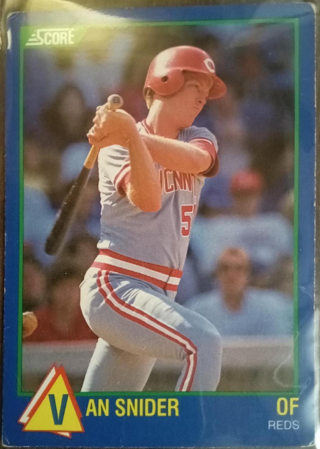 Van Snider #41 Baseball Cards 1989 Score Rising Stars
