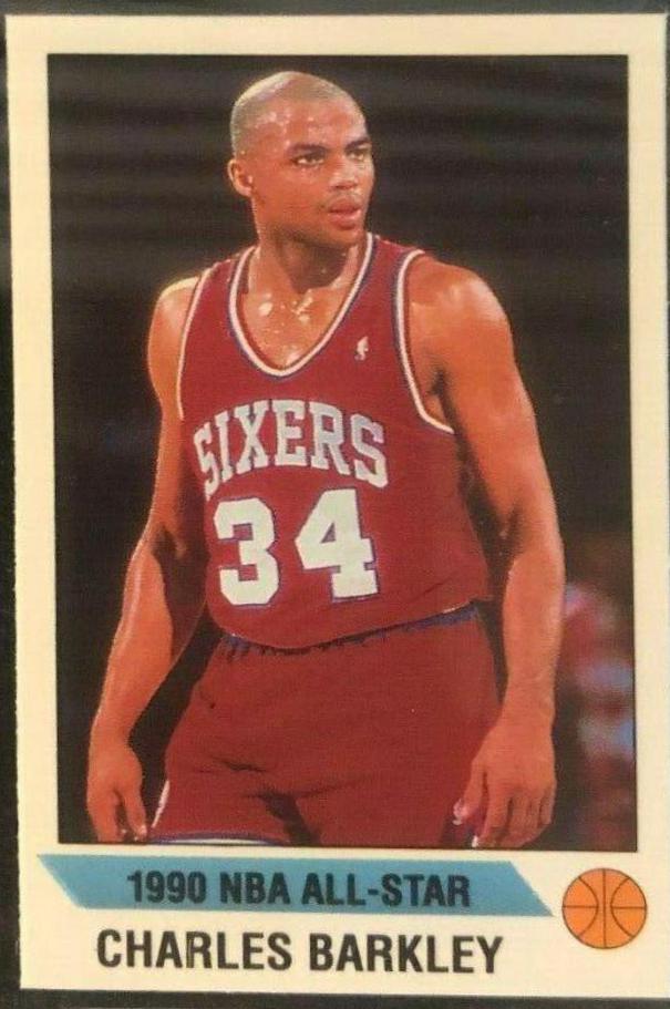 Charles Barkley #J 1990 Panini Sticker Basketball