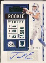 Jacob Eason #136V 2020 Panini Playoff Football