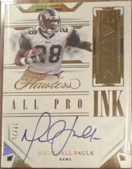 Marshall Faulk #7 Football Cards 2023 Panini Flawless All-Pro Ink