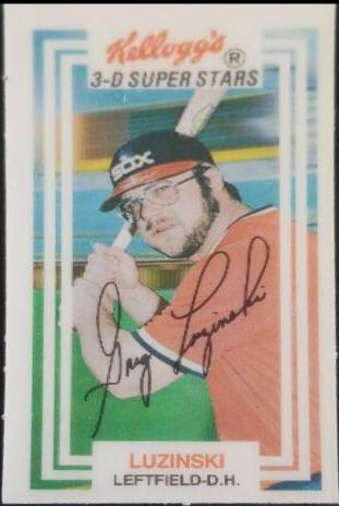 Greg Luzinski #50 Baseball Cards 1983 Kellogg's