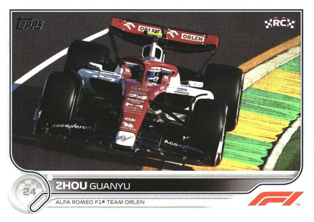 Zhou Guanyu #67 Racing Cards 2022 Topps Formula 1