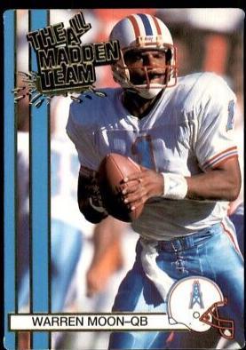 Warren Moon #1 Football Cards 1990 Asher Candy Stars 'n Stripes