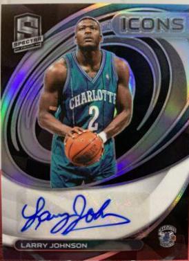 Larry Johnson #IA-LRJ Basketball Cards 2021 Panini Spectra Icons Autographs