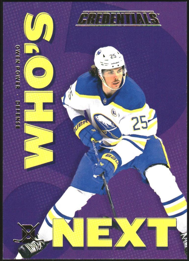Owen Power #WN-OP Hockey Cards 2023 Upper Deck Credentials Who's Next