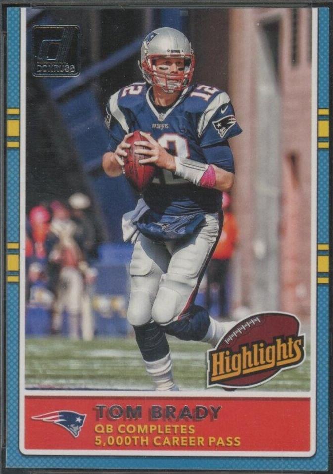 Tom Brady #2 Football Cards 2017 Panini Donruss Highlights