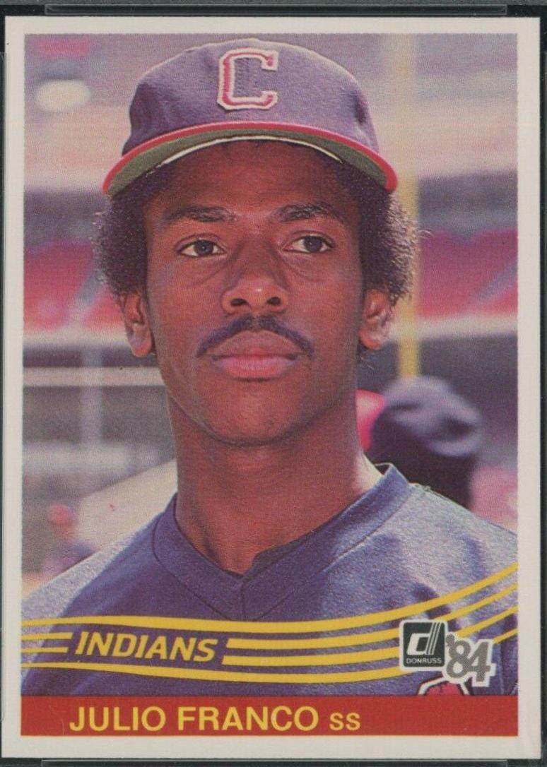 Julio Franco #216 Baseball Cards 1984 Donruss
