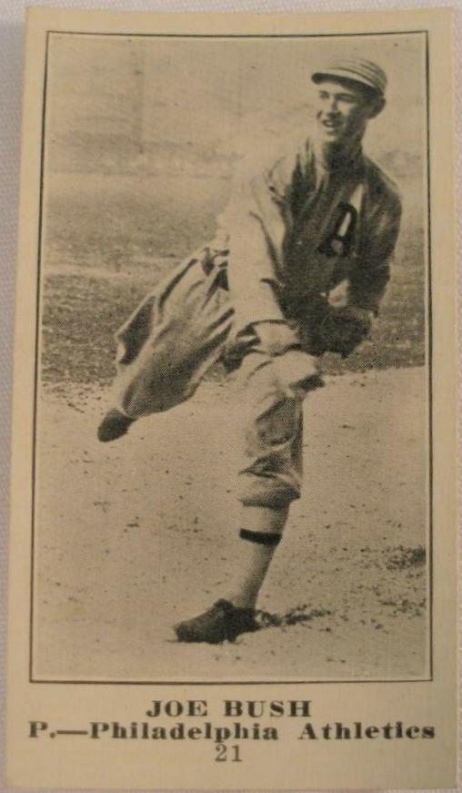 Joe Bush #21 Baseball Cards 1916 M101 4 Sporting News