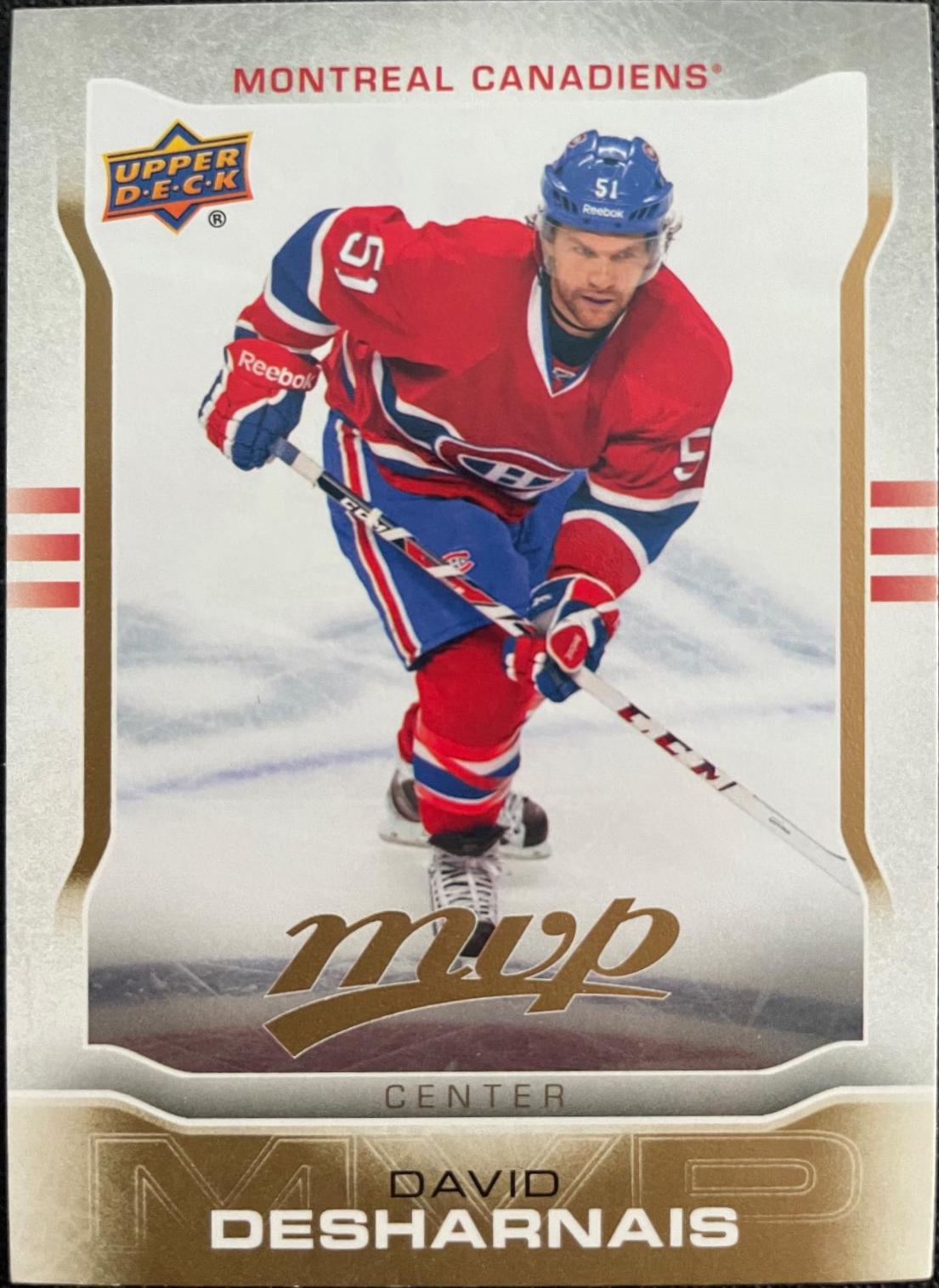 David Desharnais #45 Hockey Cards 2014 Upper Deck MVP