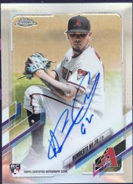 Humberto Mejia #RA-HM Baseball Cards 2021 Topps Chrome Rookie Autographs