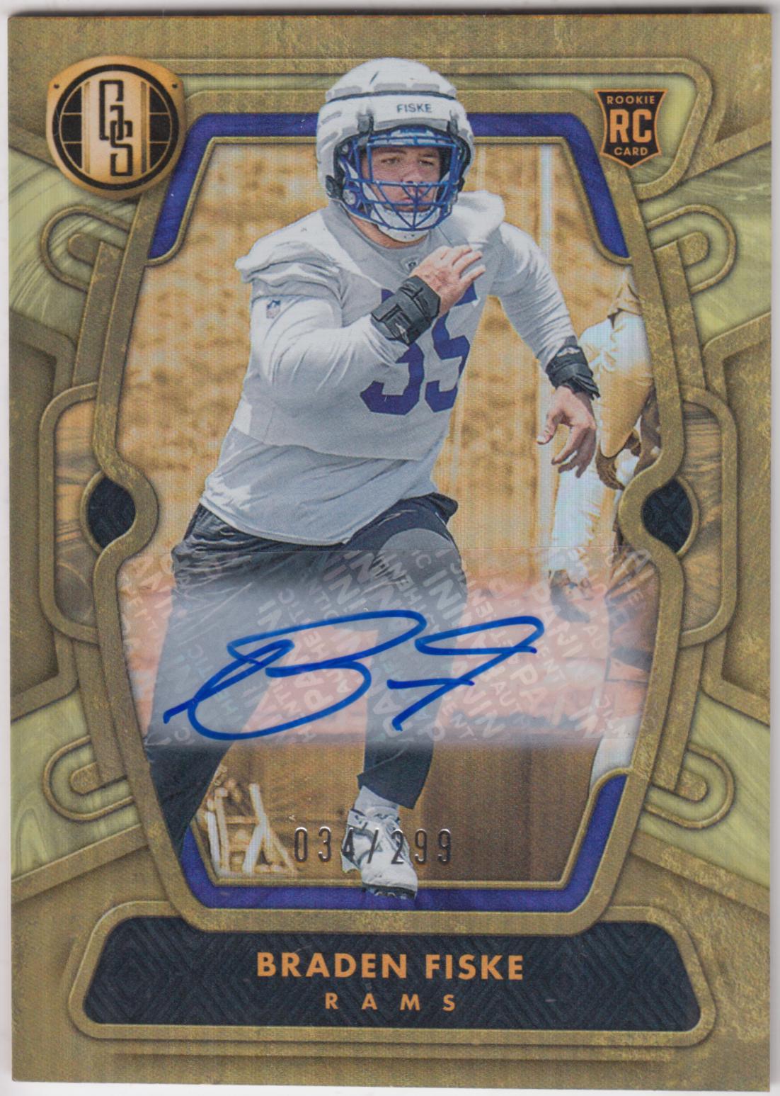 Braden Fiske #132 2024 Panini Gold Standard Football