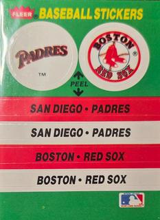 San Diego Padres - Boston Red Sox Team Sticker
