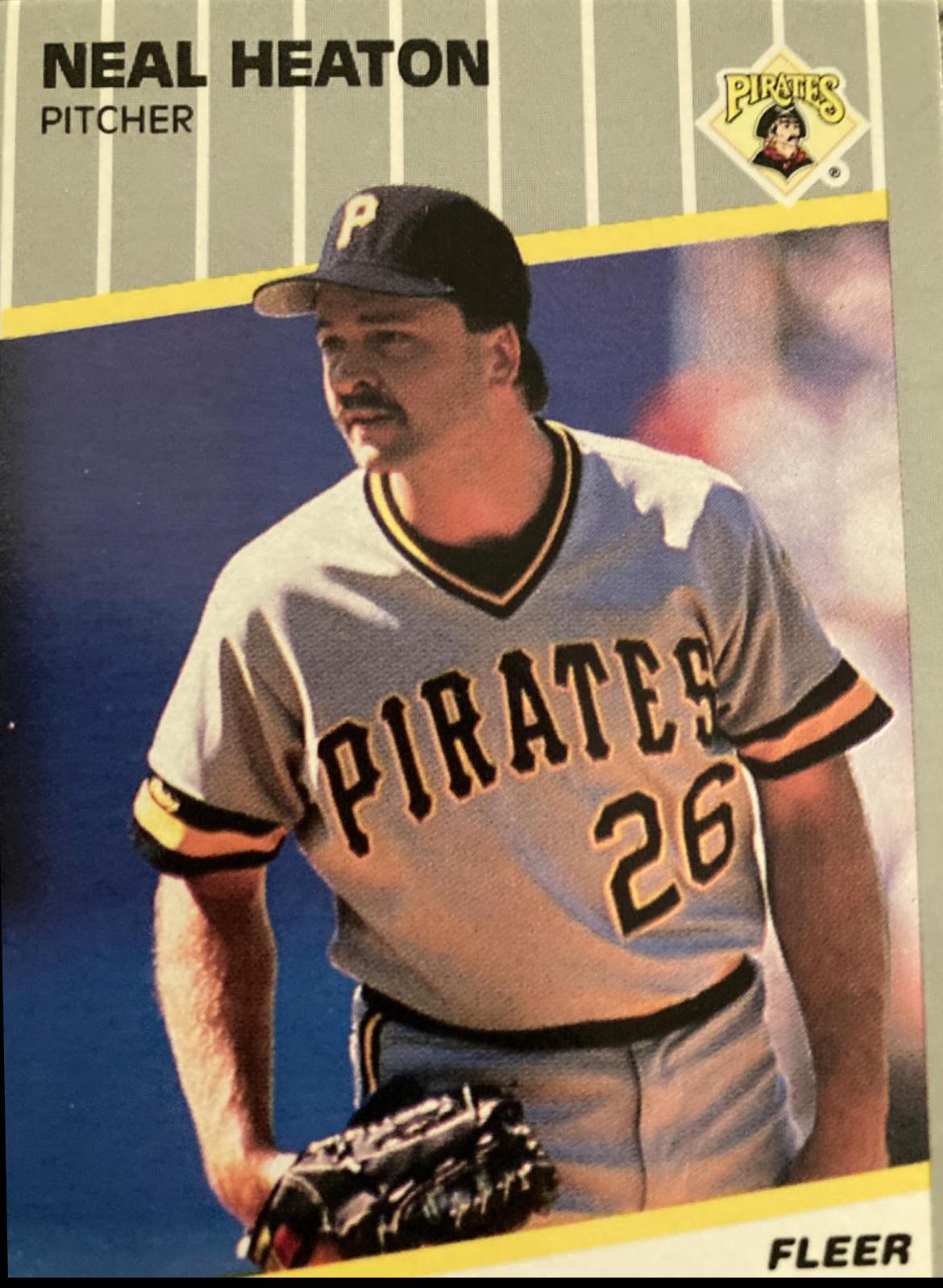 Neal Heaton #U-113 Baseball Cards 1989 Fleer Update