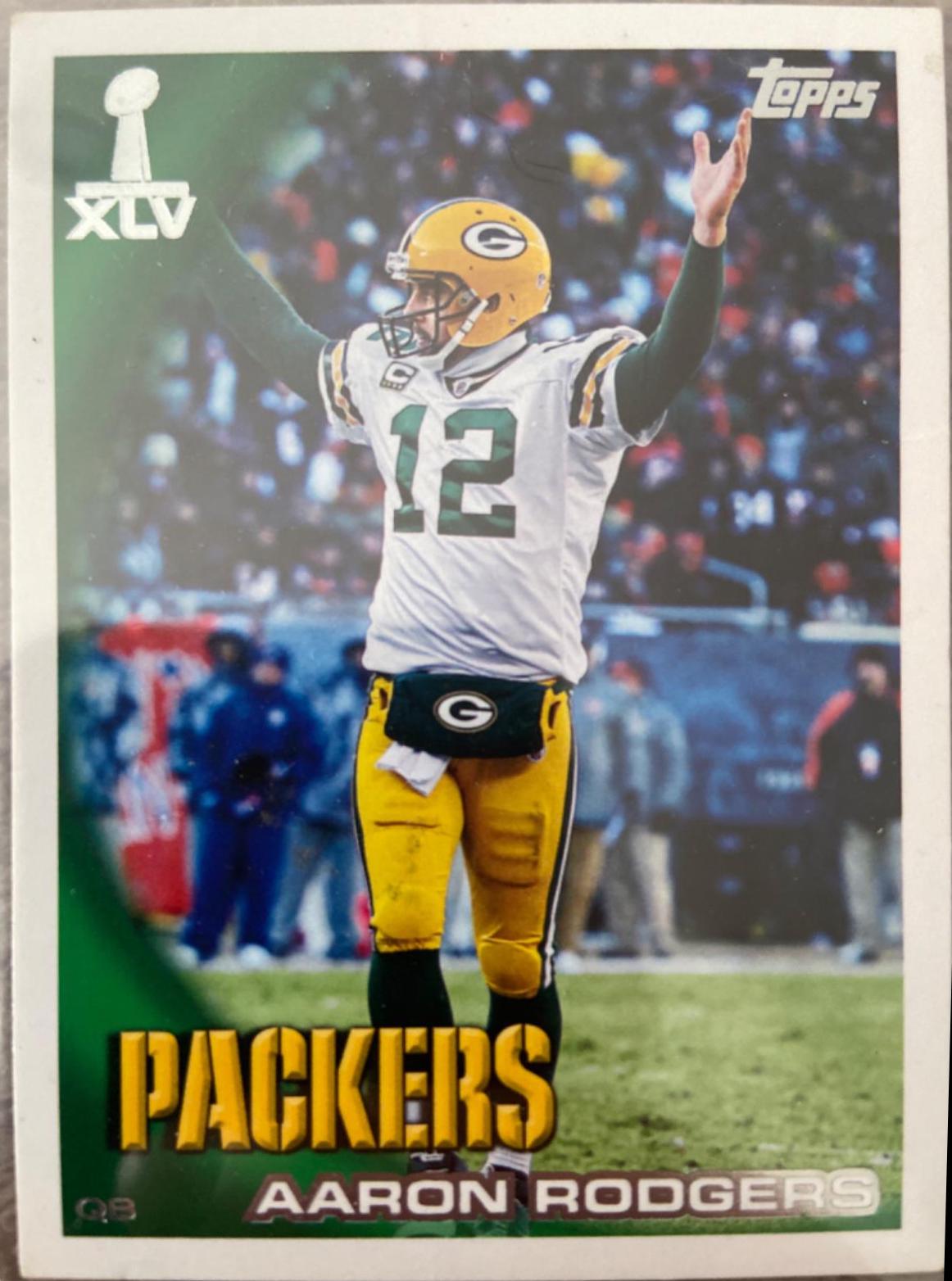 Aaron Rodgers #SBXLV-1 Football Cards 2011 Topps Packers Super Bowl XLV