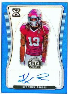 Kendrick Rogers #BA-KR1 2020 Leaf Metal Draft Autographs Football