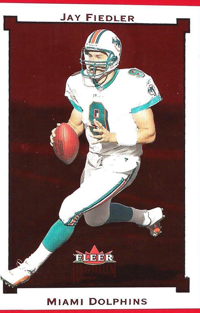 Jay Fiedler #SR121 2002 Fleer Premium Football