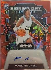 Mark Mitchell [Red Scope] #SD-MIT Basketball Cards 2024 Panini Prizm Draft Picks Signing Day Prices