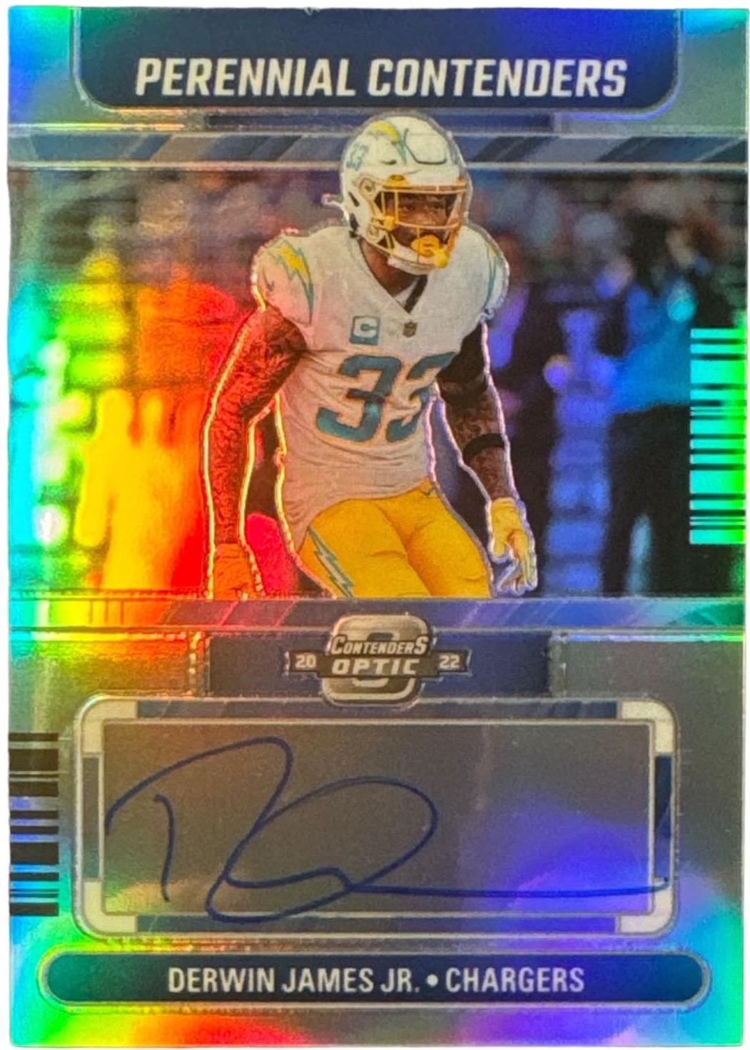 Derwin James Jr #PCA-DJJ Football Cards 2022 Panini Contenders Optic Perennial Autographs