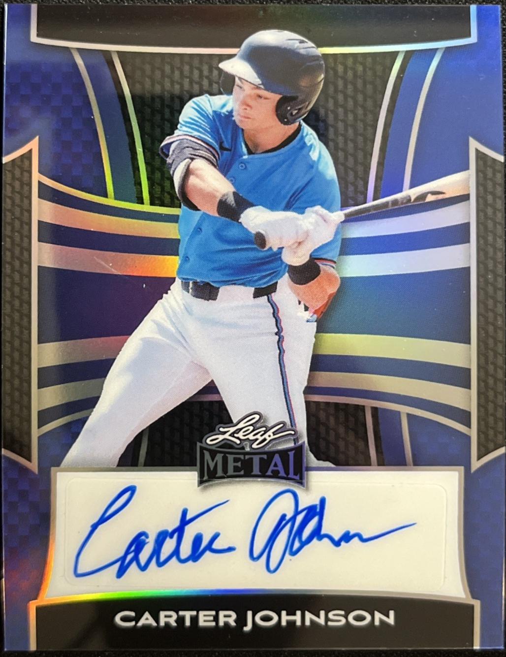 Carter Johnson [Prismatic Silver] #BA-CJ1