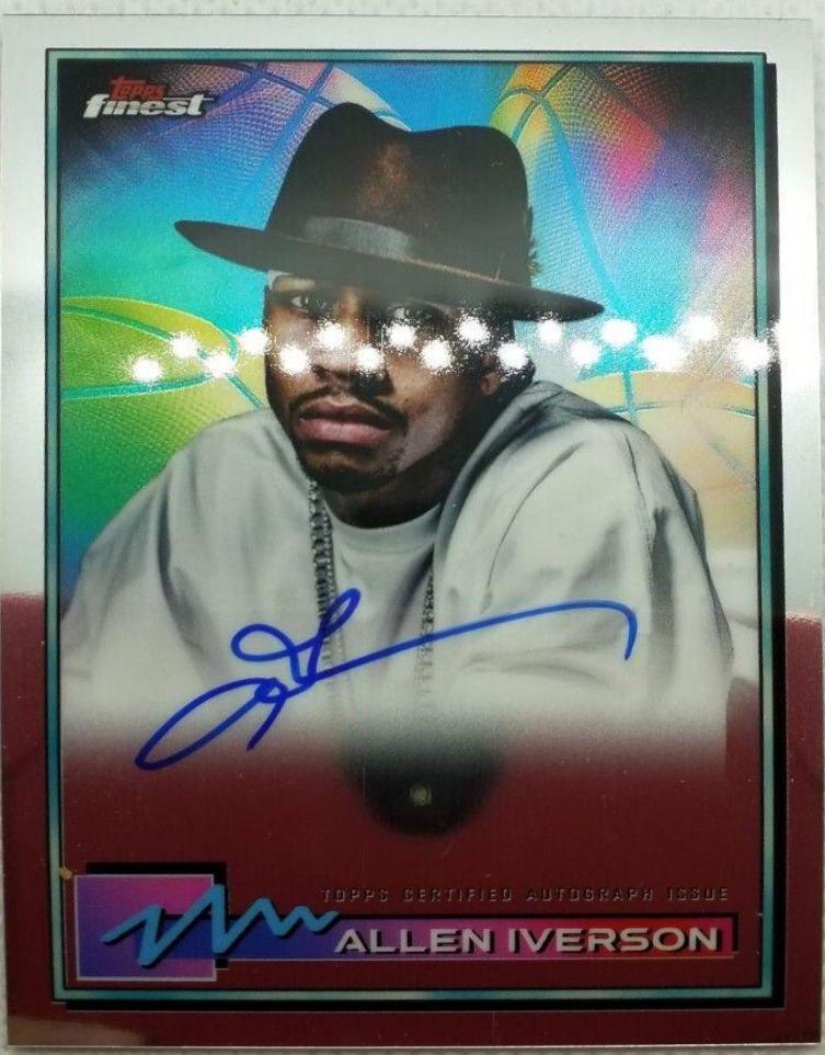 Allen Iverson #FA-AI Basketball Cards 2021 Topps Finest Autographs