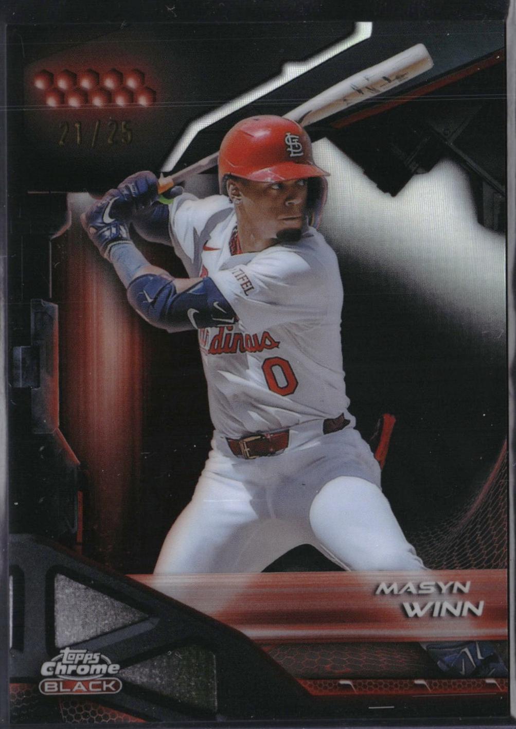 Masyn Winn #61 2026 Topps Chrome Black Baseball