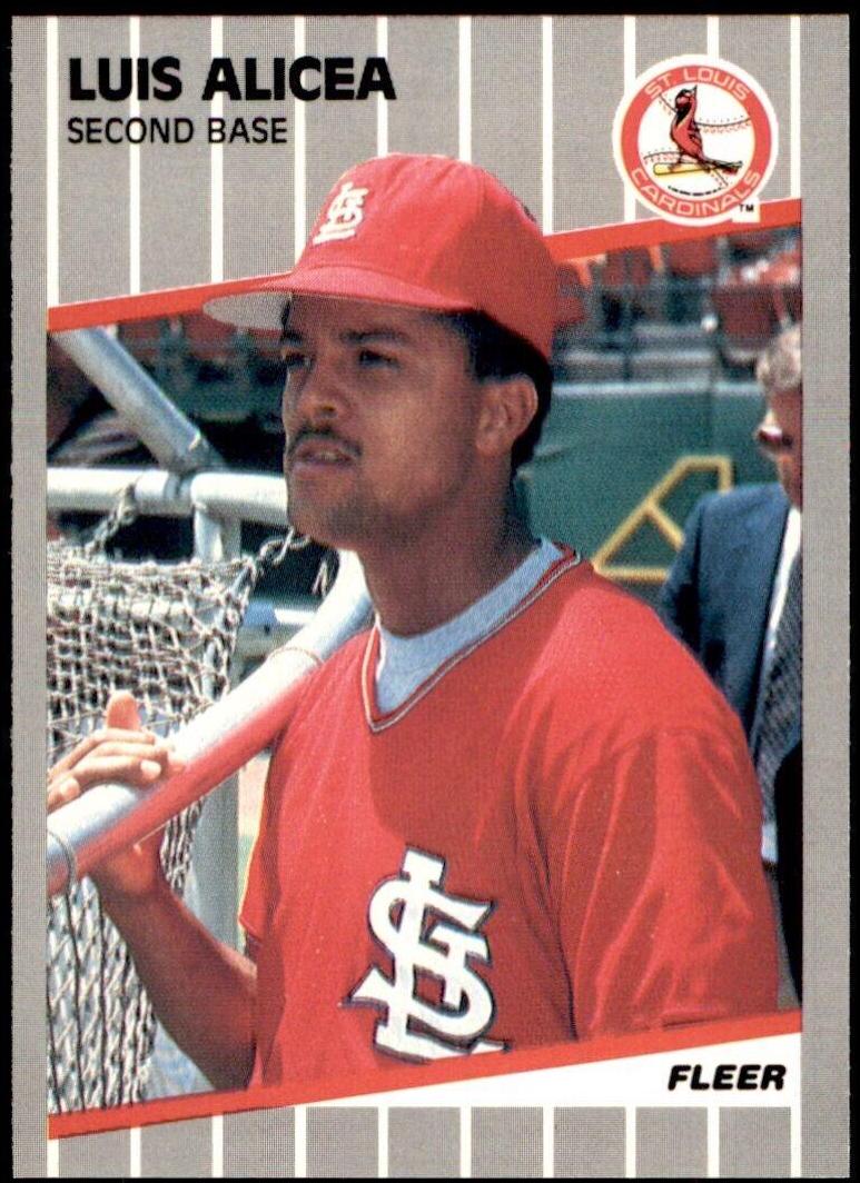 Luis Alicea #443 Baseball Cards 1989 Fleer