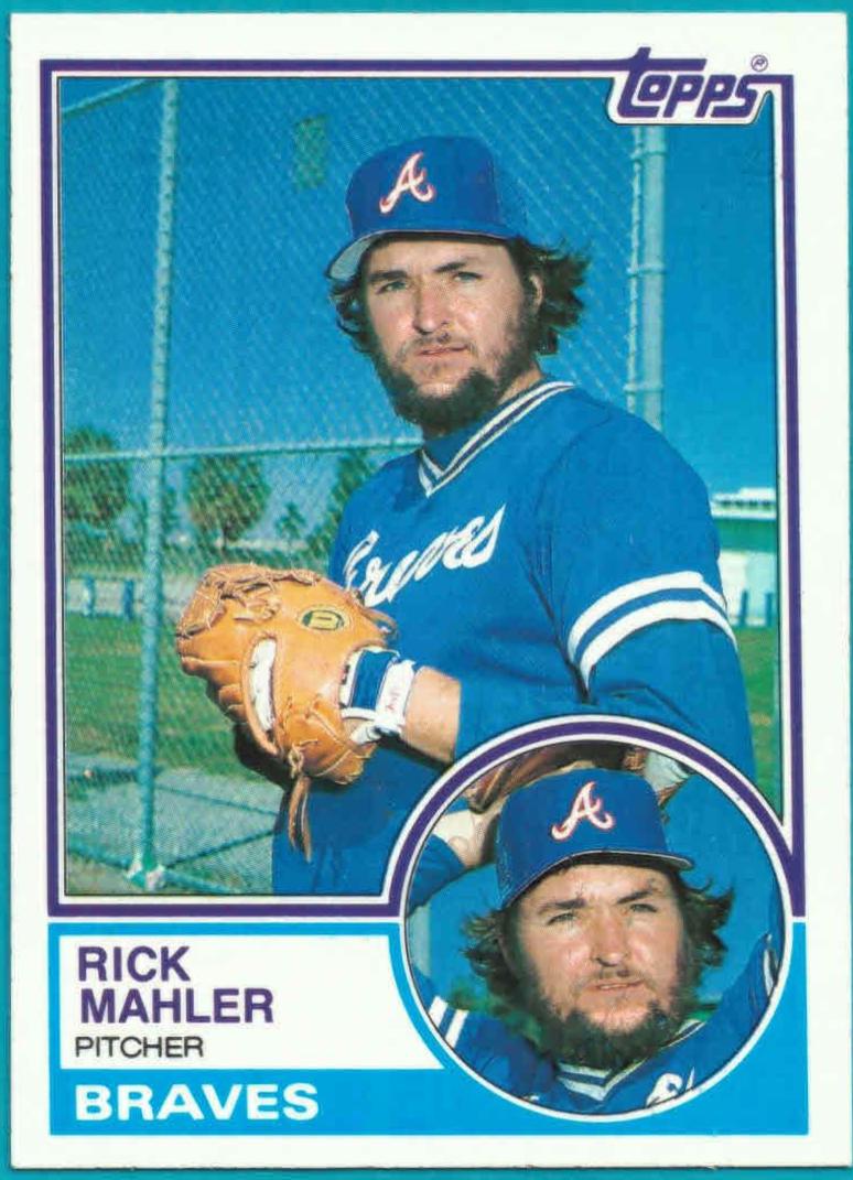 Rick Mahler #76 Baseball Cards 1983 Topps