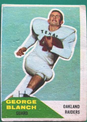 George Blanch #9 Football Cards 1960 Fleer